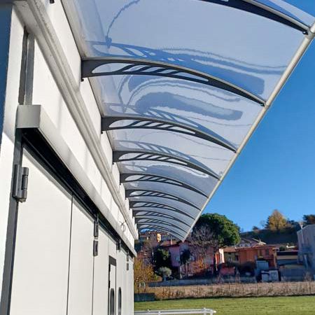 Pensiline antivento e pioggia